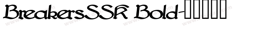BreakersSSK Bold字体转换